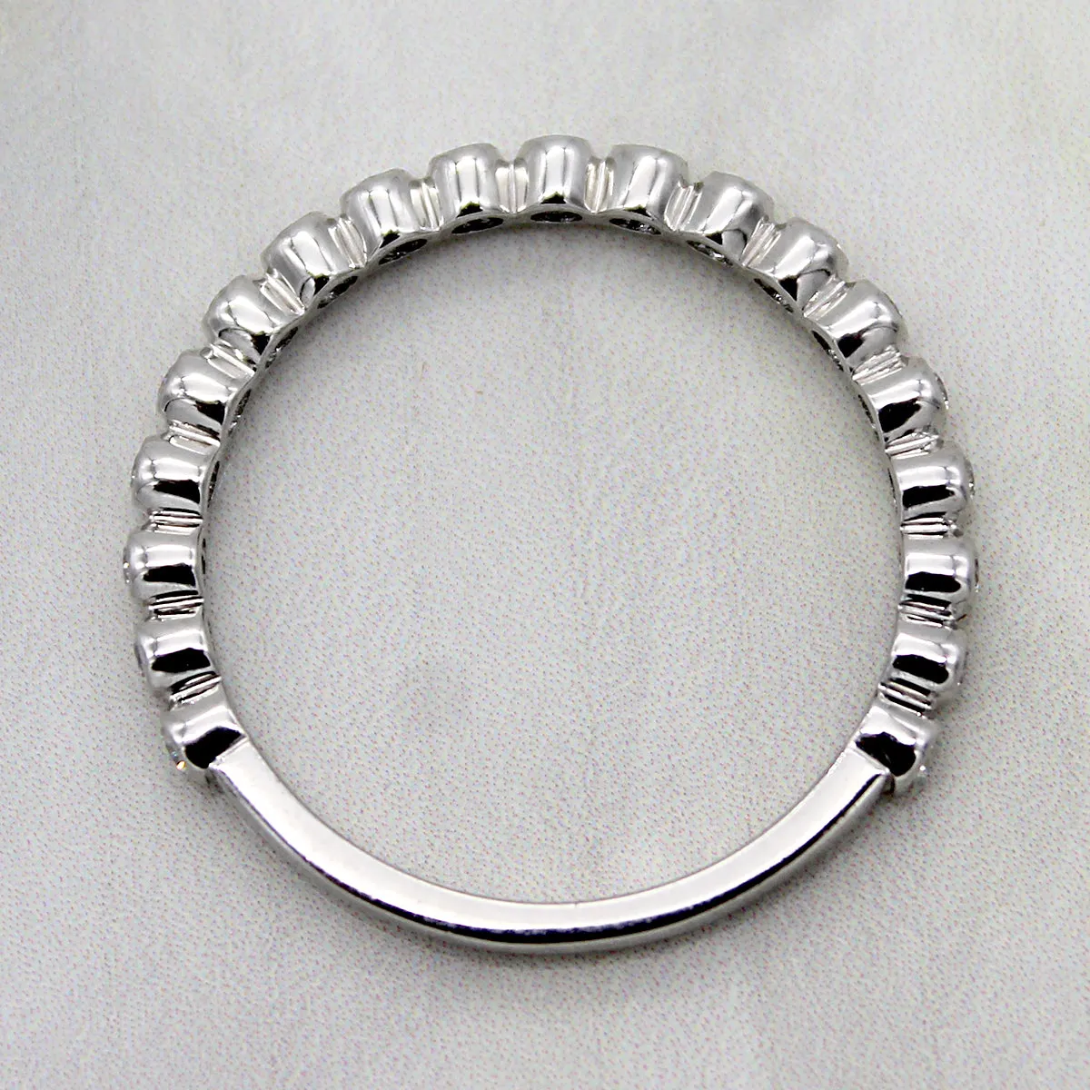 Bezel Set Half Classic Eternity Round Band