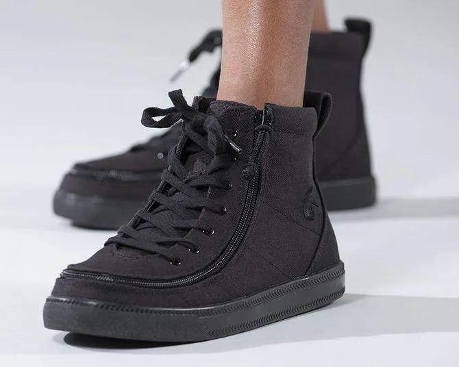 Billy Classic Kids Black High Top Adaptive Sneaker (EasyOn)