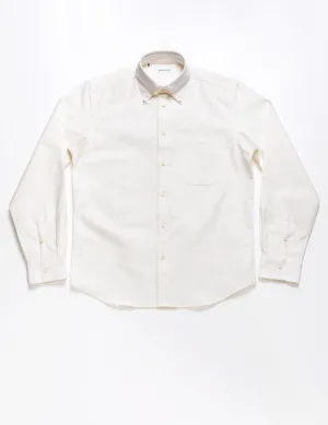 BKT14 Relaxed Shirt in Oxford - Natural White