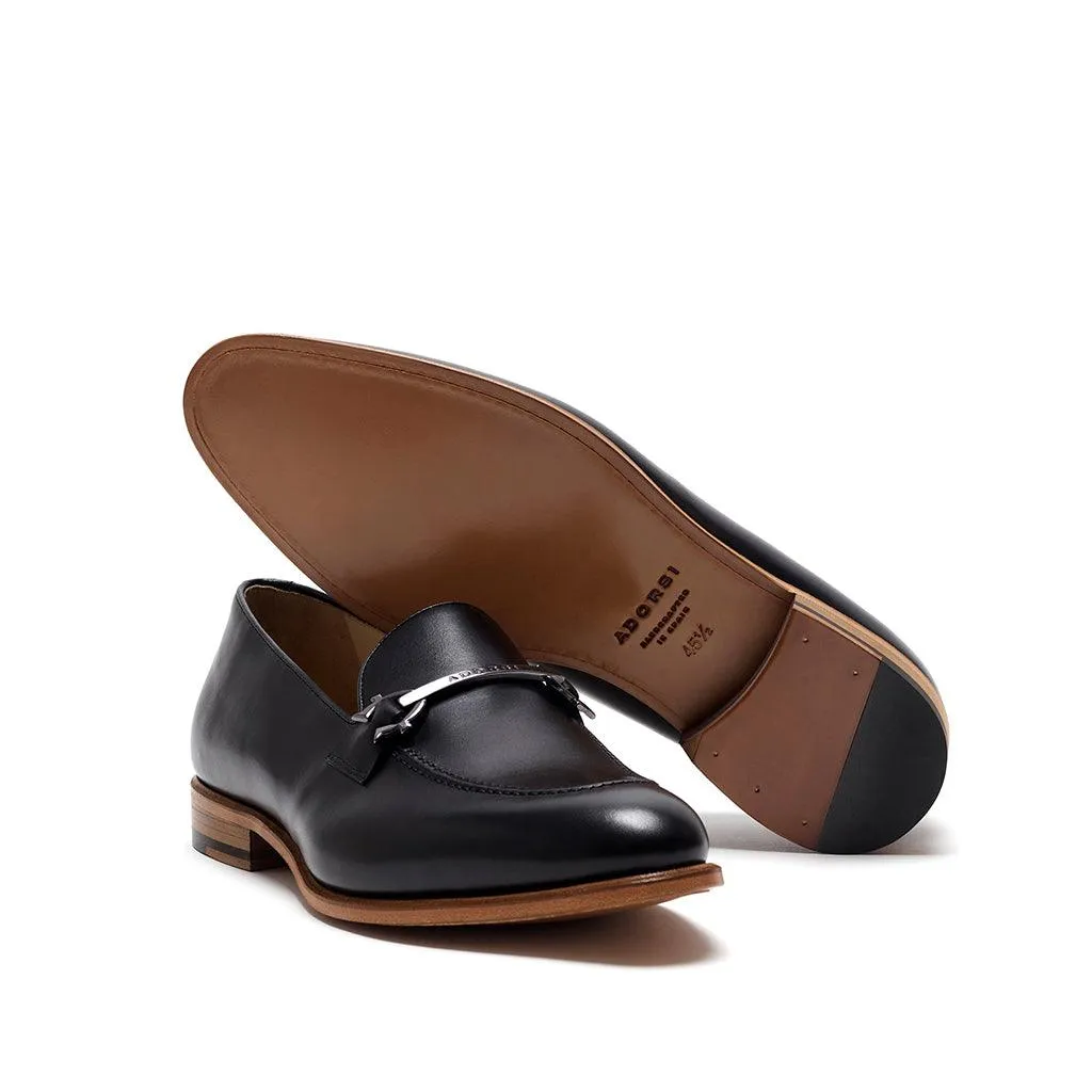 Black Calf Horsebit Loafer