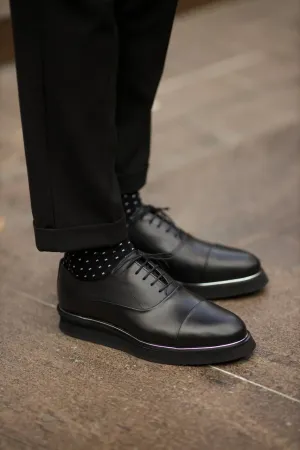 Black Captoe Oxford