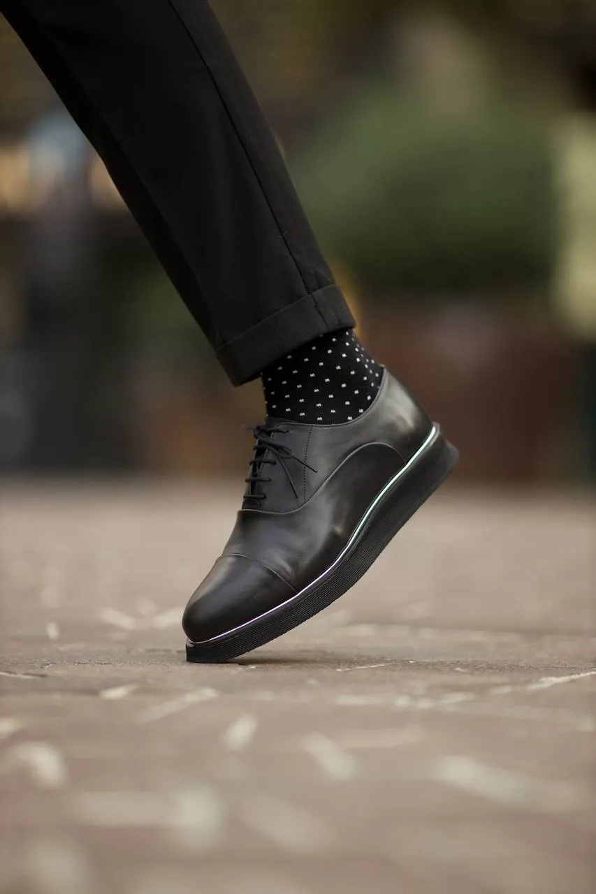 Black Captoe Oxford