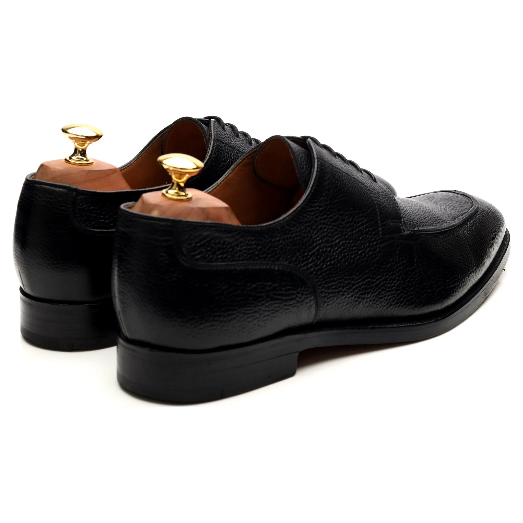 Black Leather Split Toe Derby UK 10.5 FX