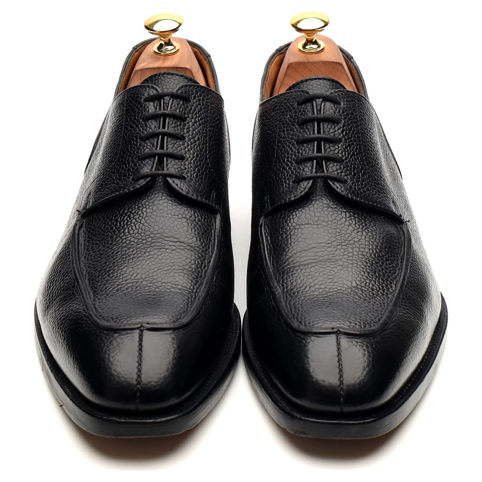 Black Leather Split Toe Derby UK 10.5 FX