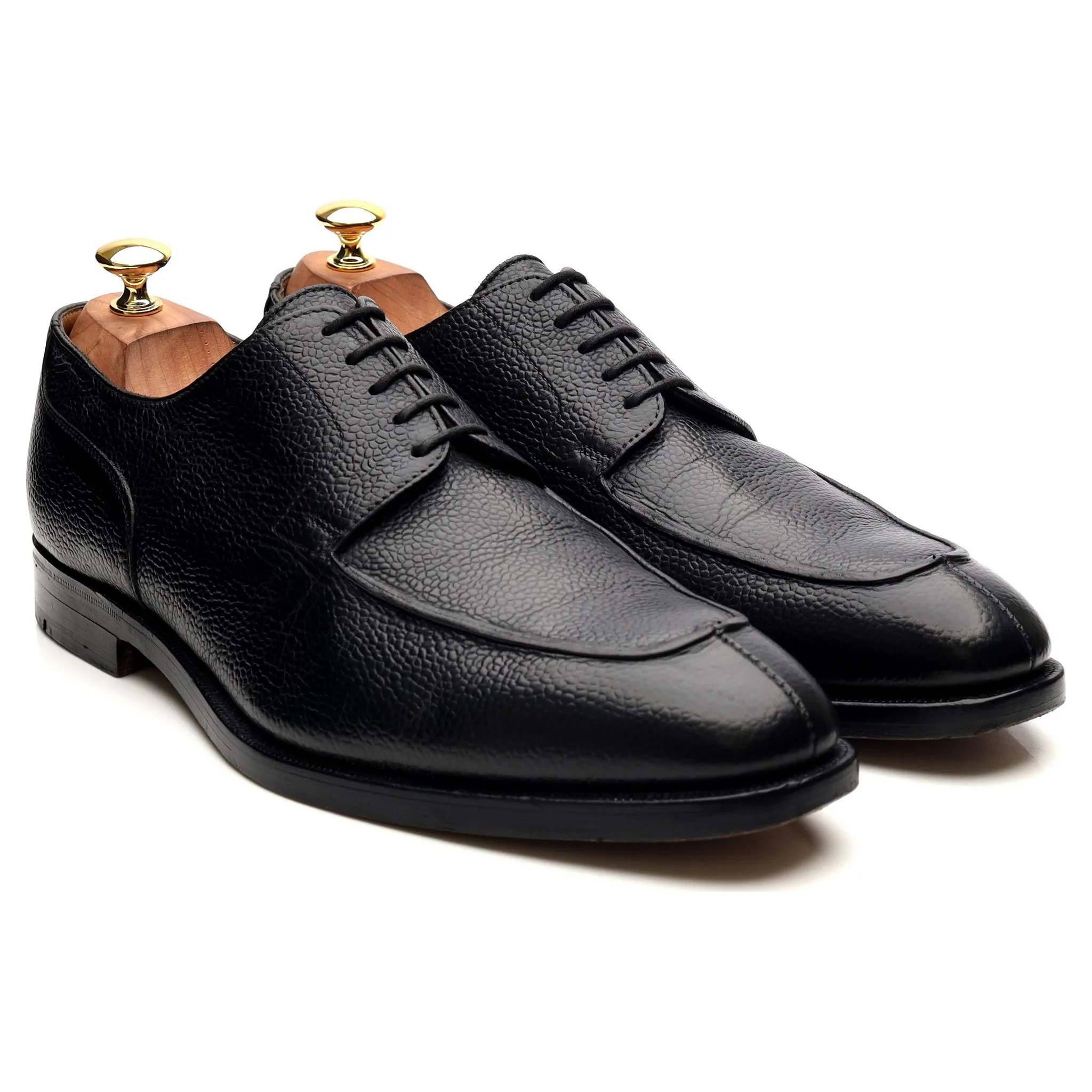 Black Leather Split Toe Derby UK 10.5 FX