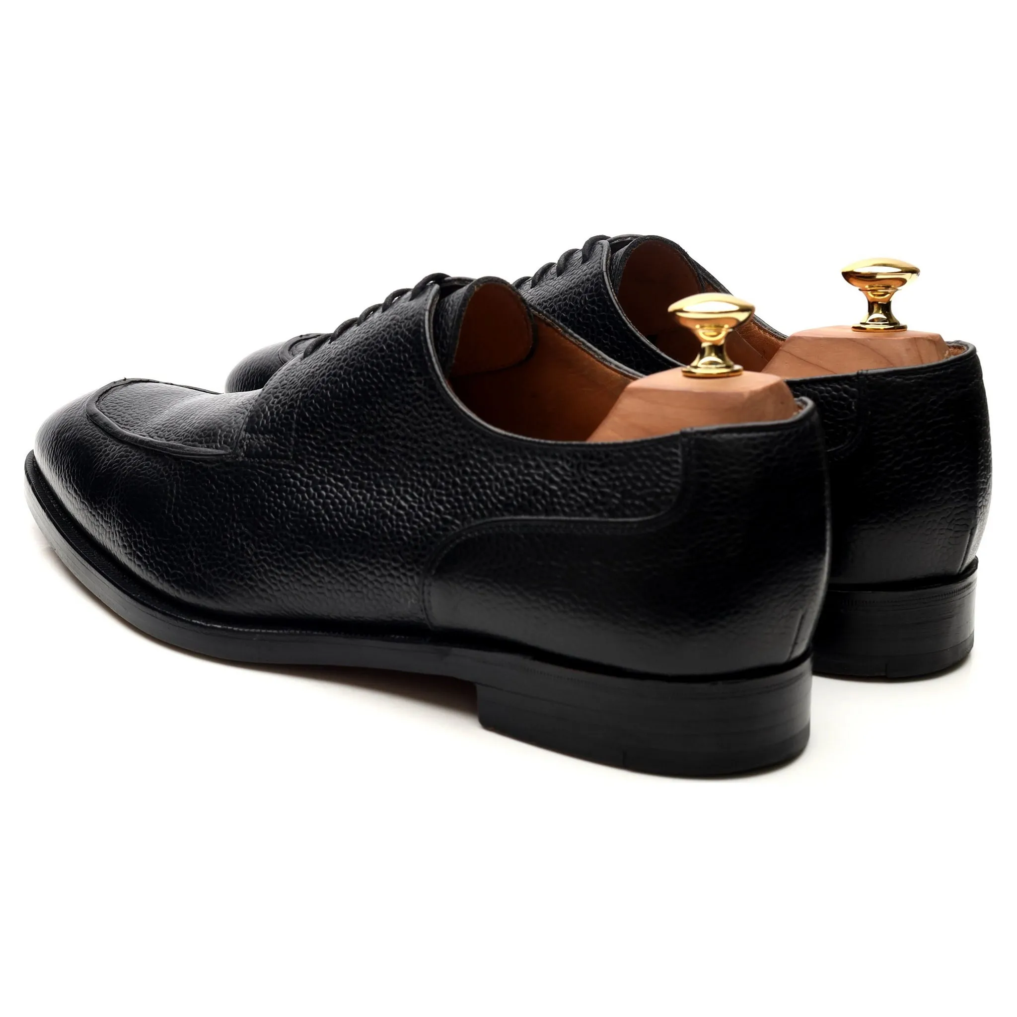 Black Leather Split Toe Derby UK 10.5 FX