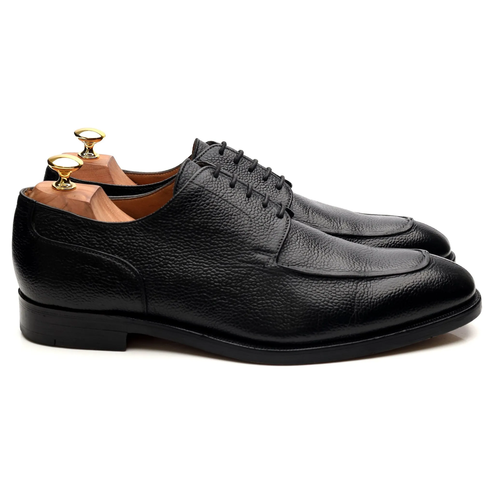 Black Leather Split Toe Derby UK 10.5 FX