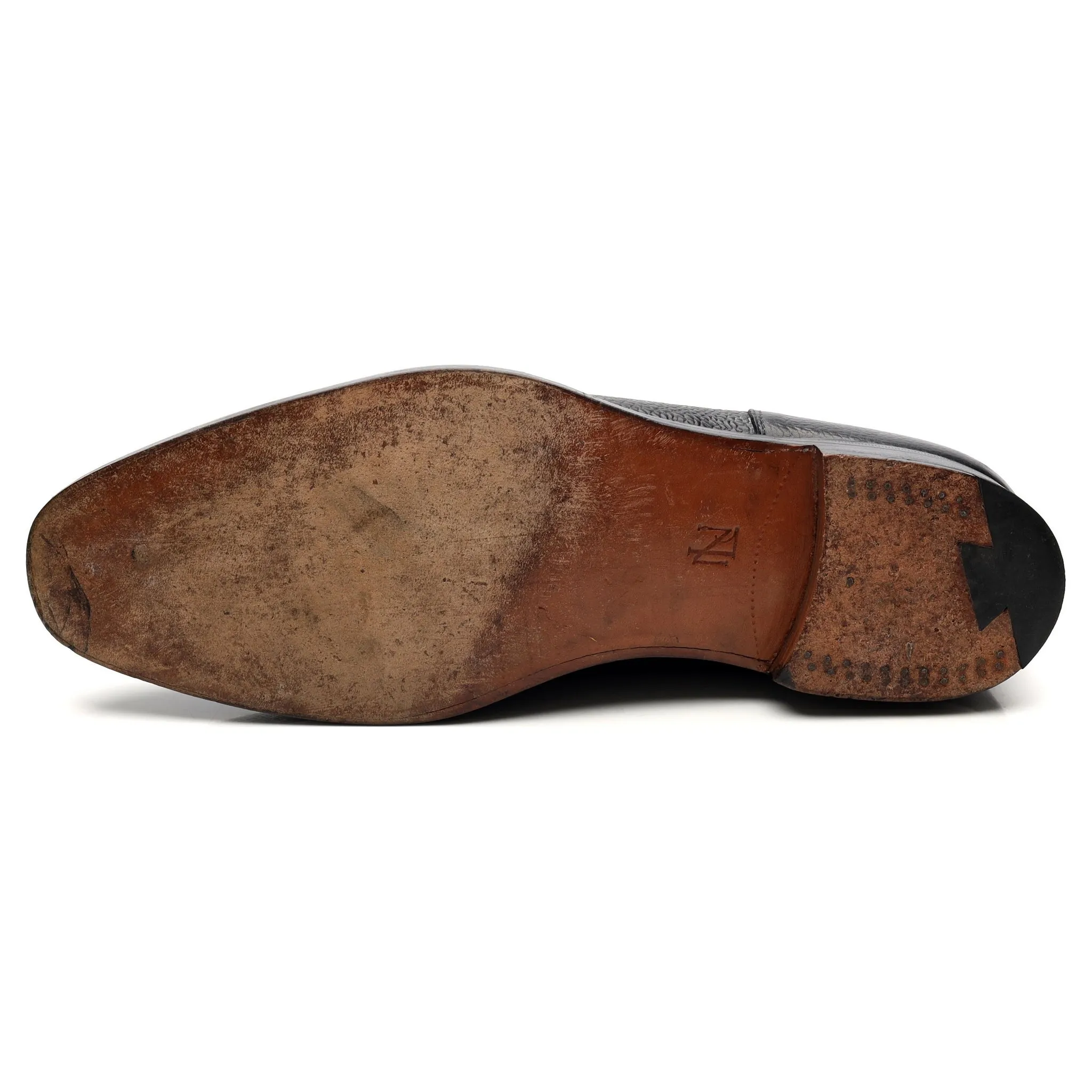 Black Leather Split Toe Derby UK 10.5 FX
