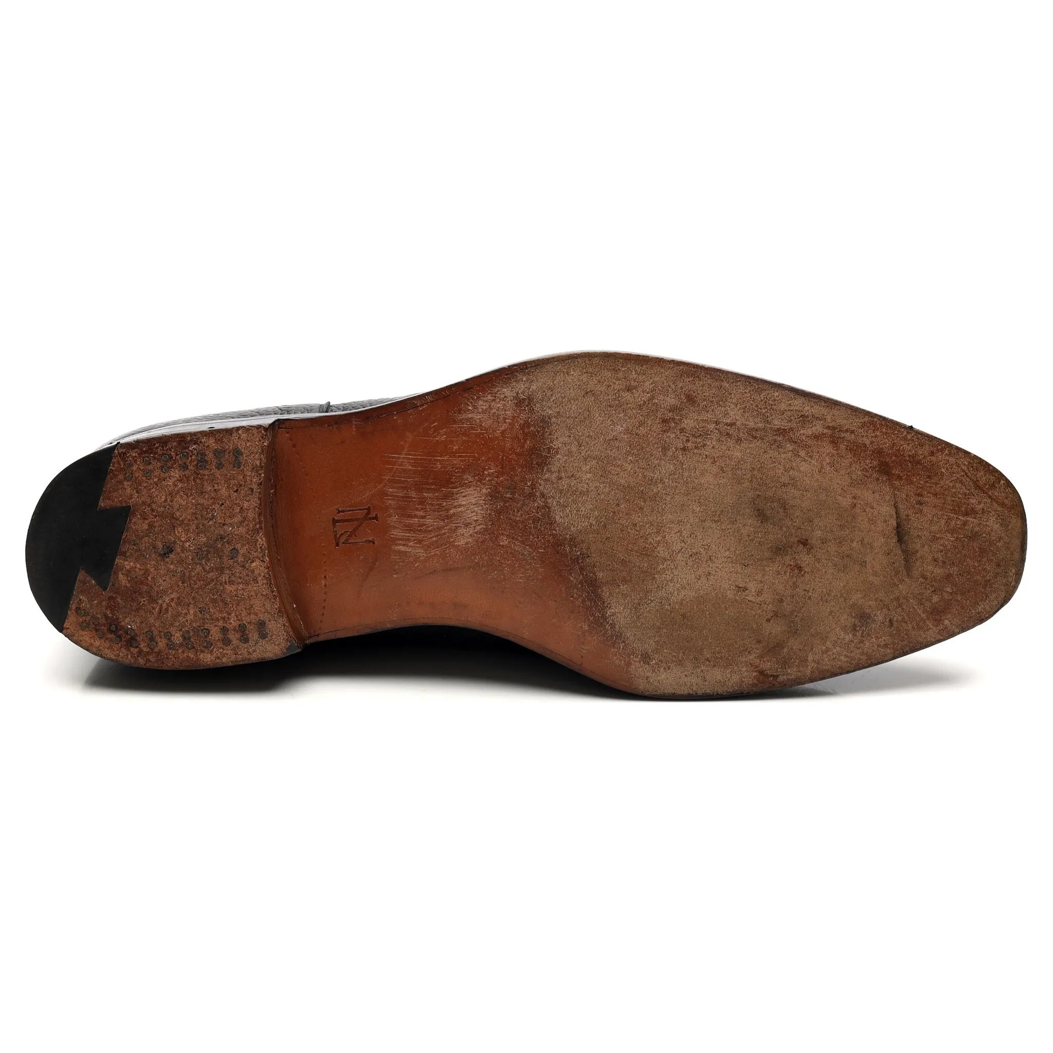 Black Leather Split Toe Derby UK 10.5 FX