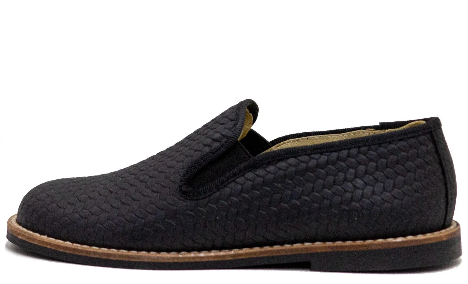 Blublonc Lucas B  Black  leather Boy's Dress  Shoes