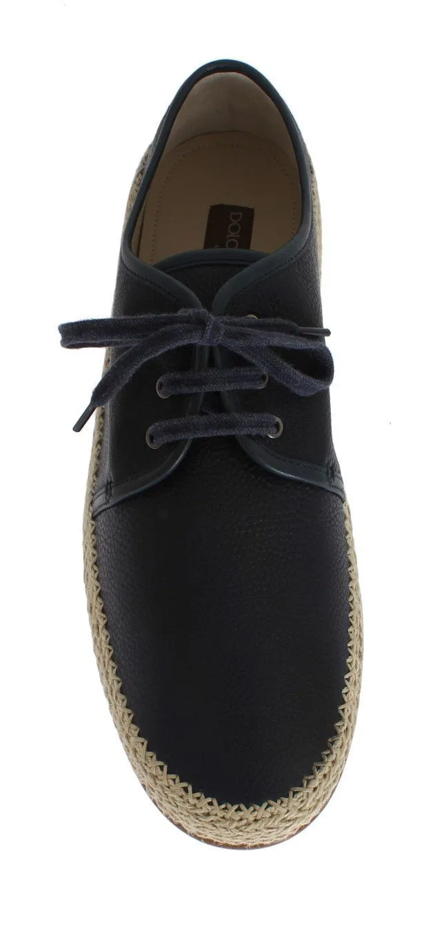 Blue Leather Dress Formal Shoes