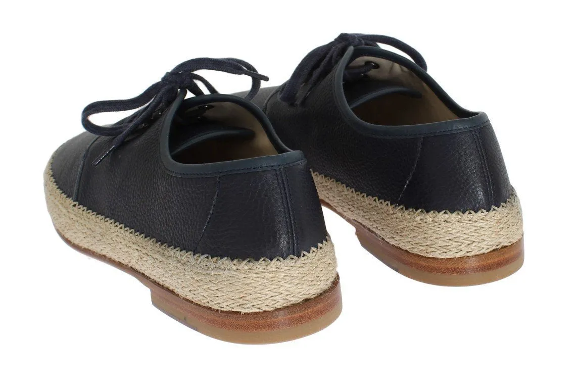 Blue Leather Dress Formal Shoes