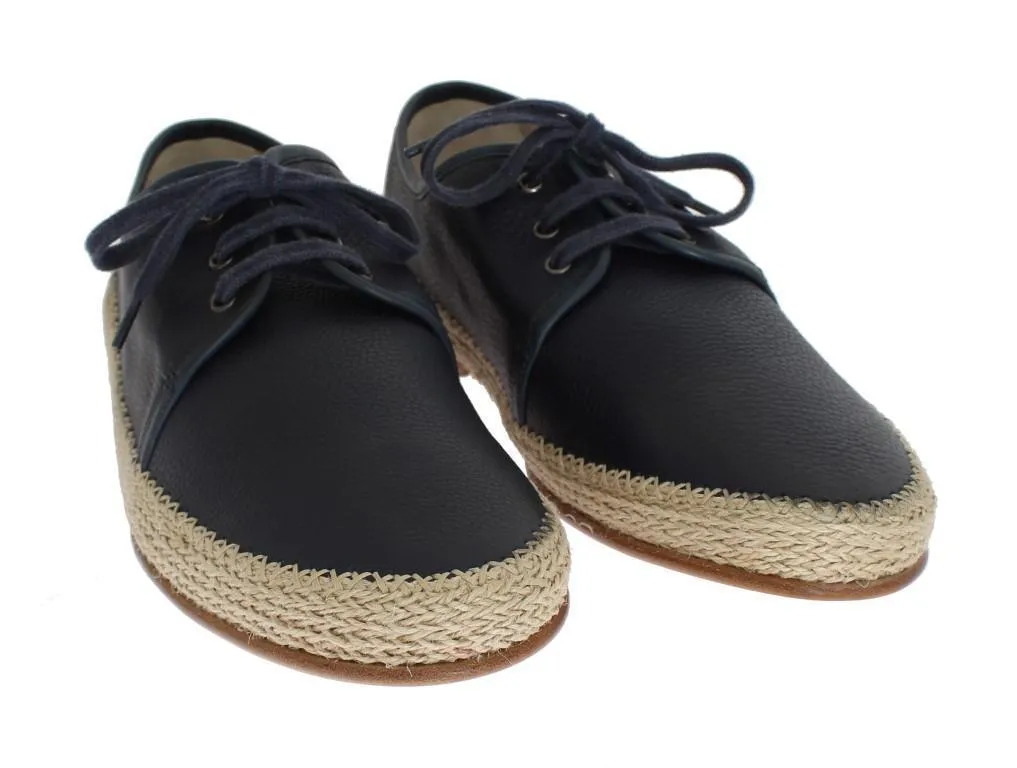 Blue Leather Dress Formal Shoes