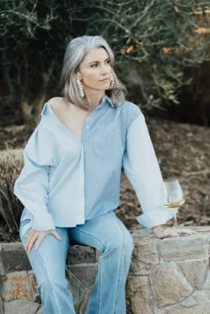 Blue Skies Oxford Blouse