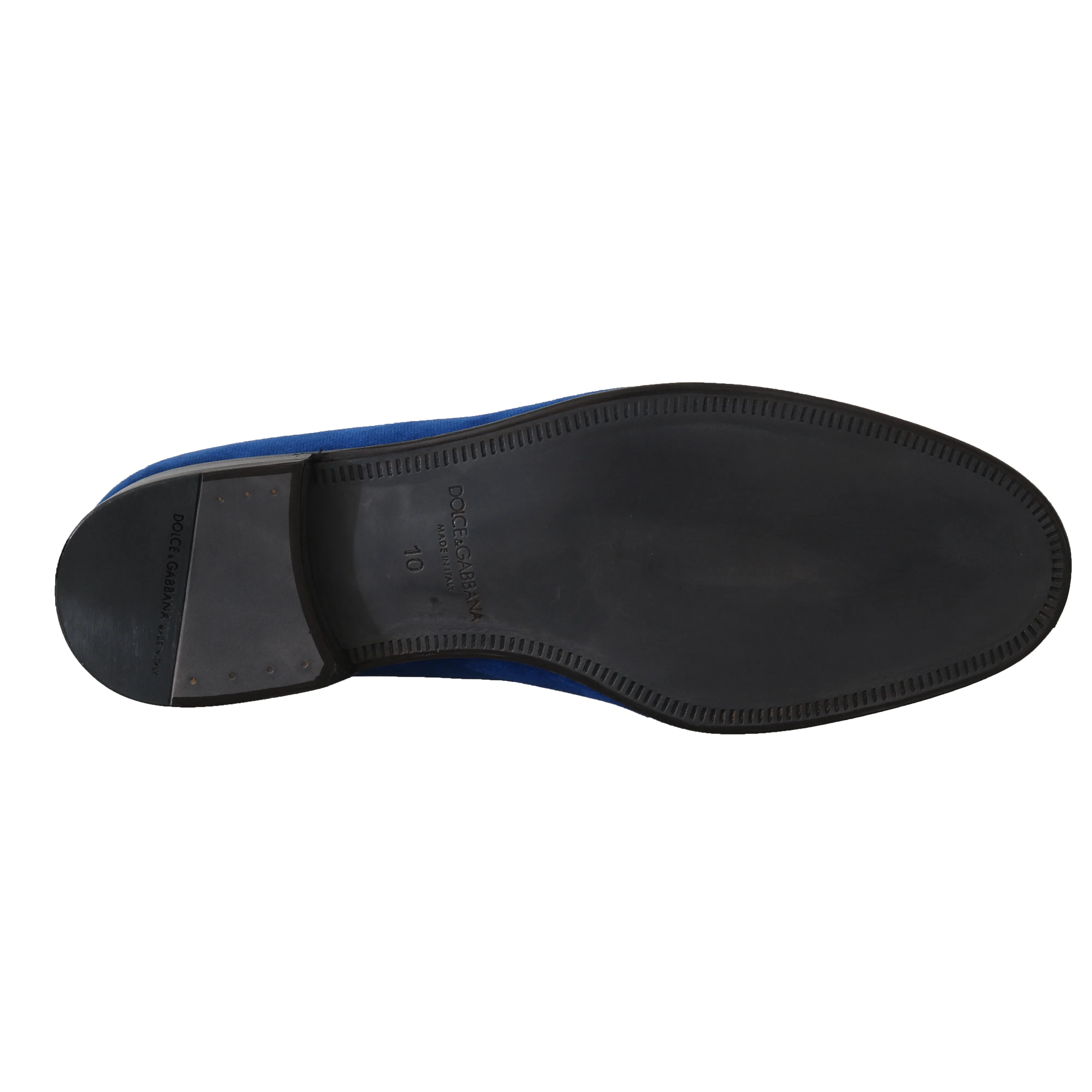 Blue Velvet DG Logo Dress Loafers