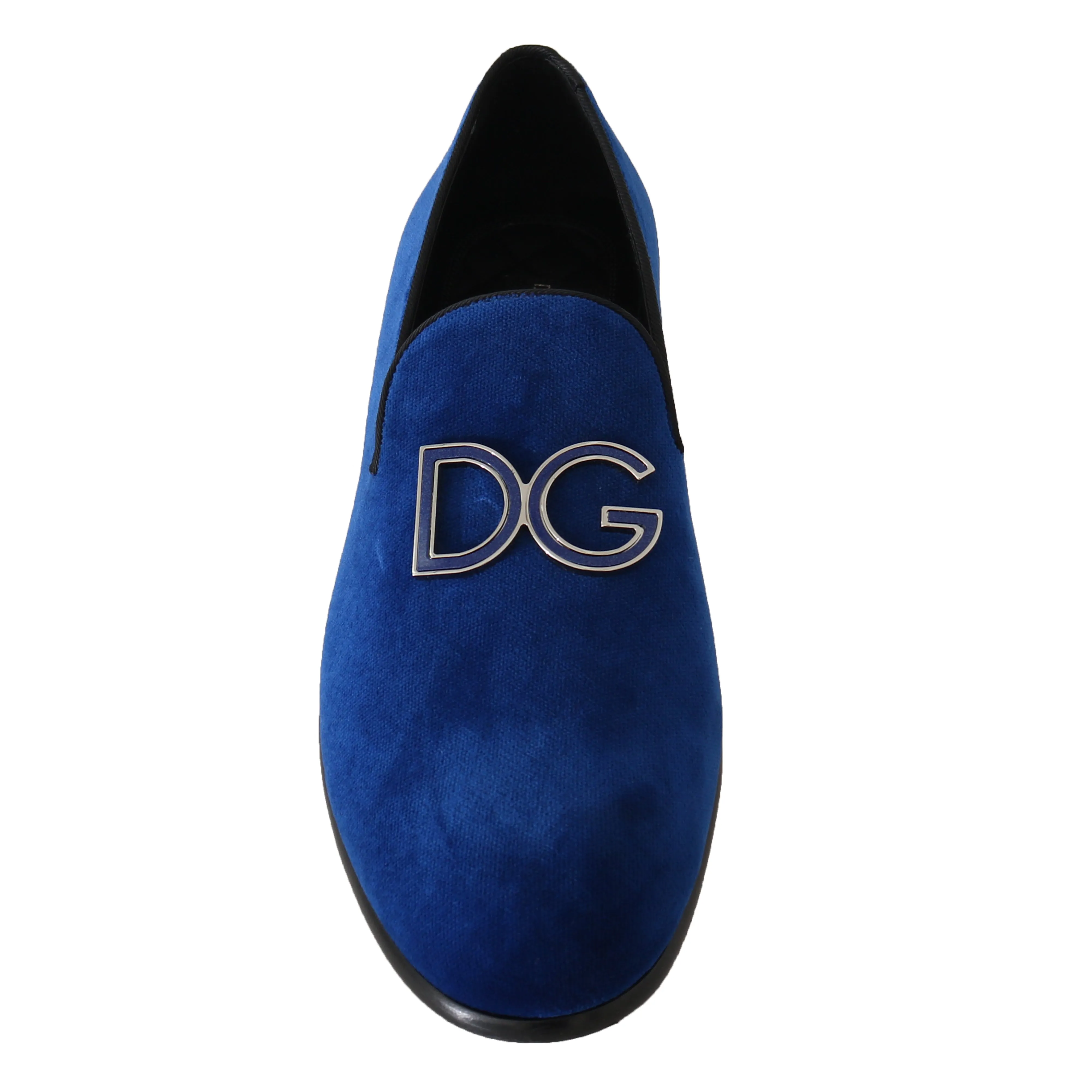 Blue Velvet DG Logo Dress Loafers