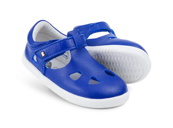 Bobux Step Up Zap Closed Toe Sandal Blueberry