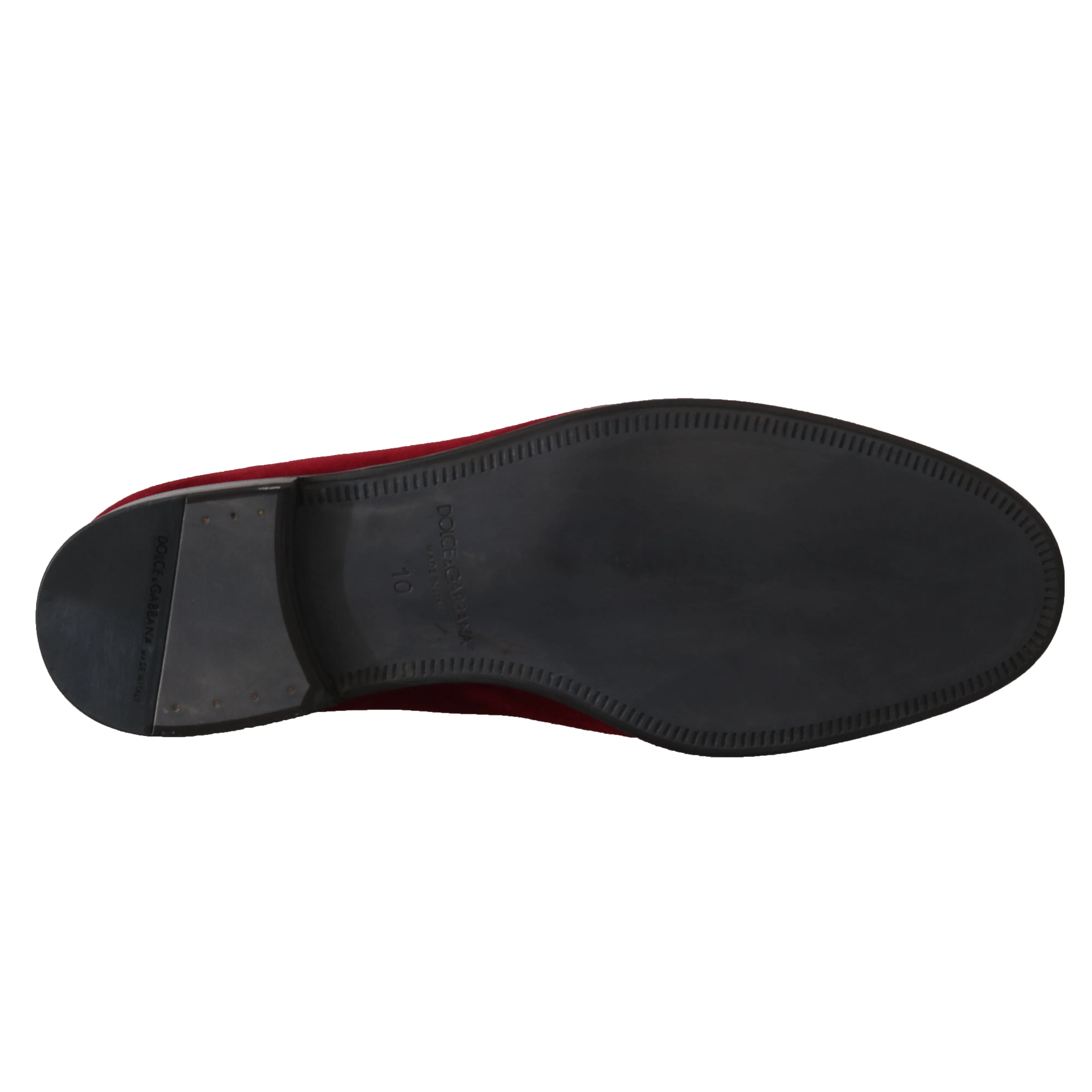 Bordeaux Velvet DG Logo Dress Loafers
