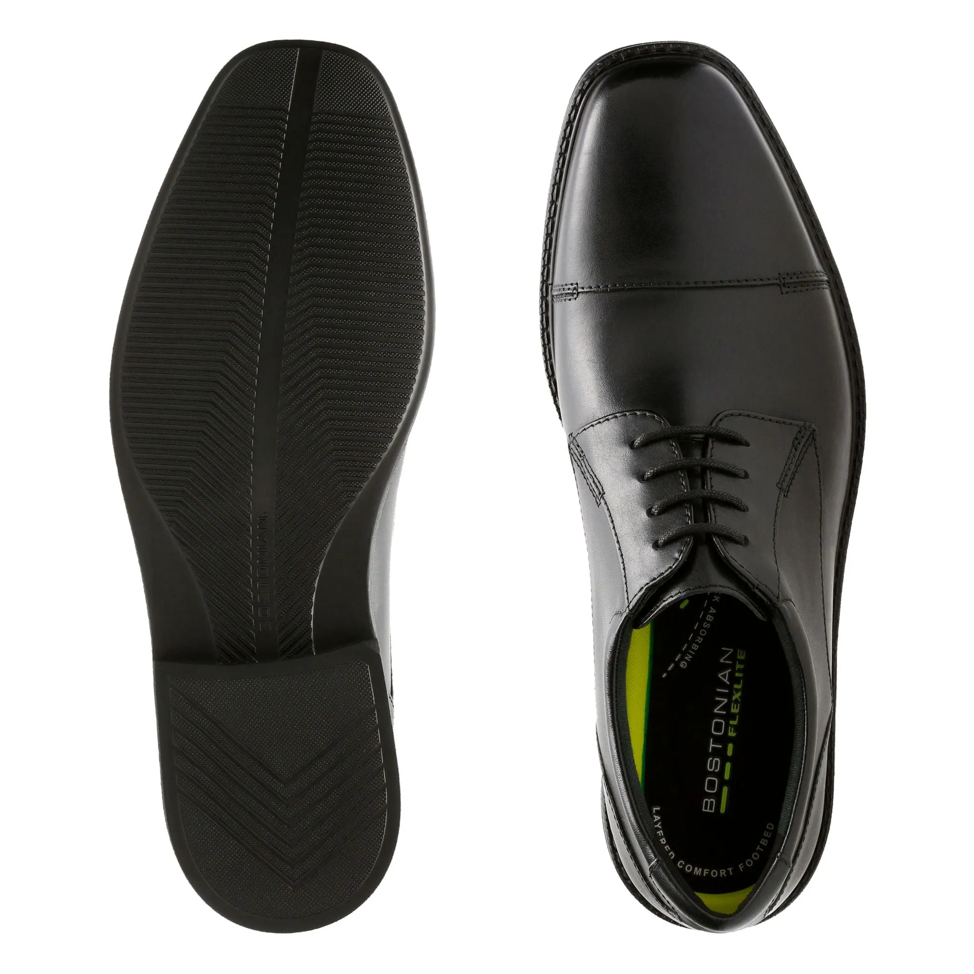 Bostonian Wenham Cap Black Leather 30510