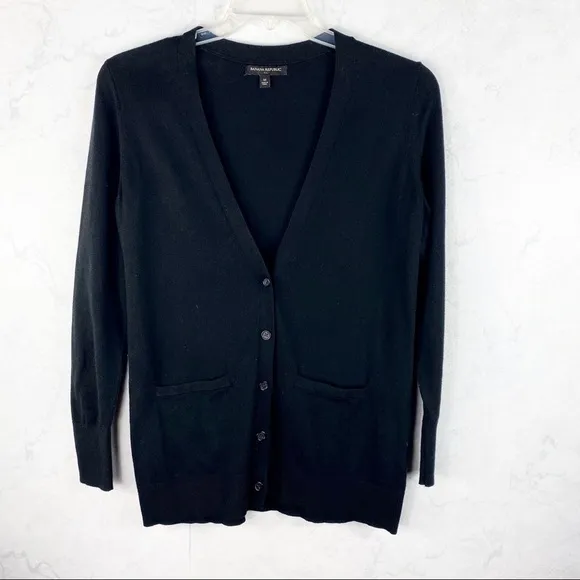 [BR] Classic Black Sweater Cardigan