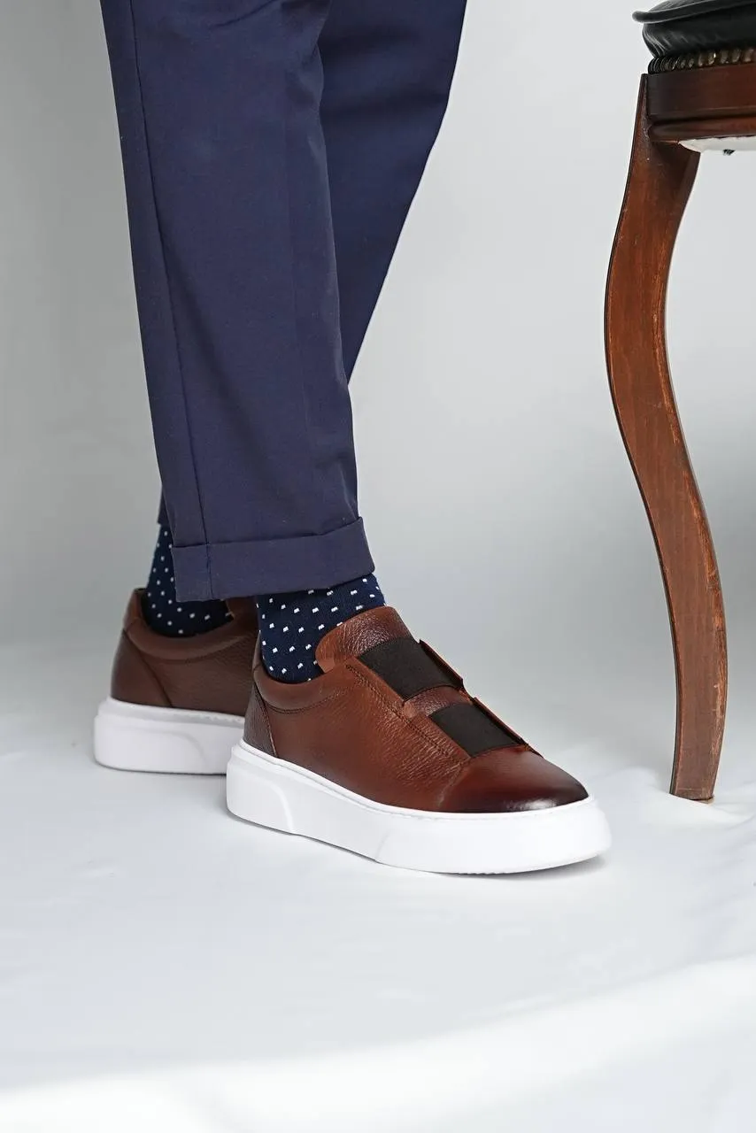 Brabion Marco Leather Brown Shoes - Timeless Elegance for Every Occasion