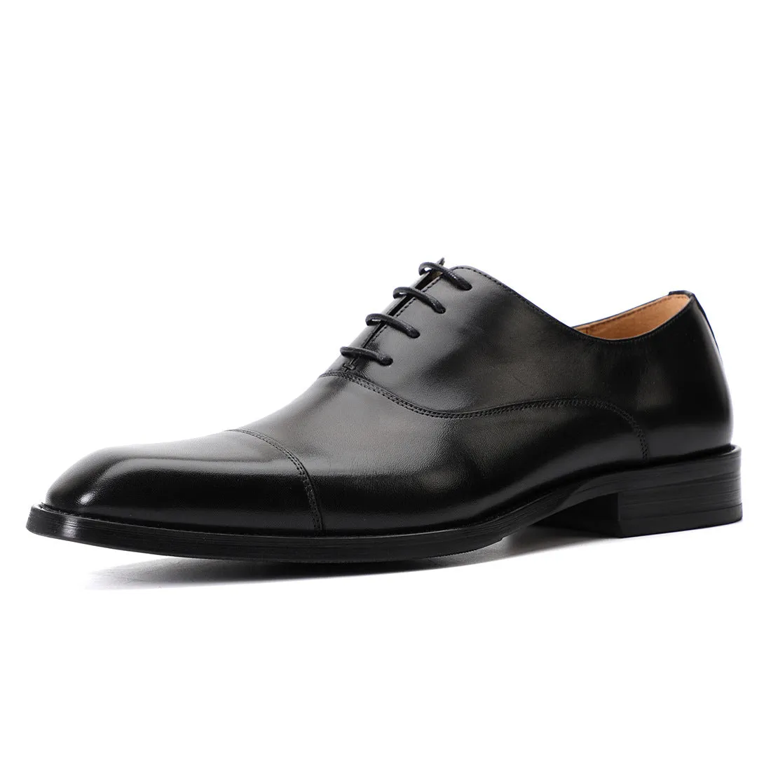 British Leather Shoes Men's Business Formal Wear Authentic Leather Square Toe Oxford Shoes Groom Wedding Shoes Casual Men's Shoes20613