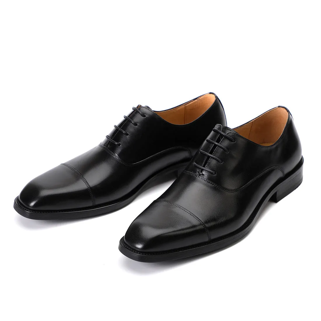 British Leather Shoes Men's Business Formal Wear Authentic Leather Square Toe Oxford Shoes Groom Wedding Shoes Casual Men's Shoes20613