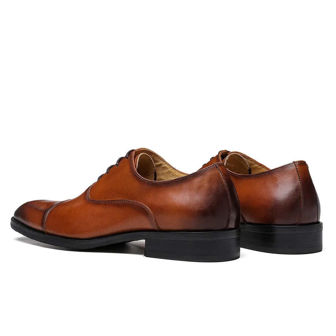 British Leather Shoes Men's Business Formal Wear Authentic Leather Square Toe Oxford Shoes Groom Wedding Shoes Casual Men's Shoes20613