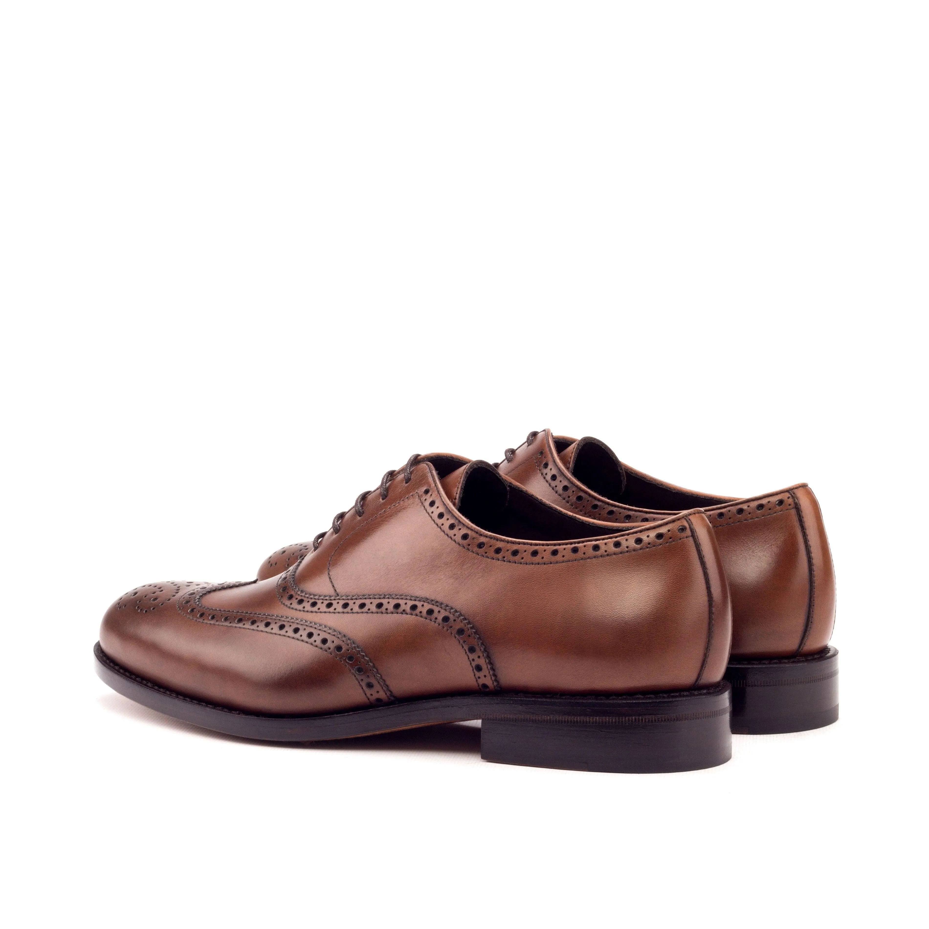 Brown Leather Brogue Shoes