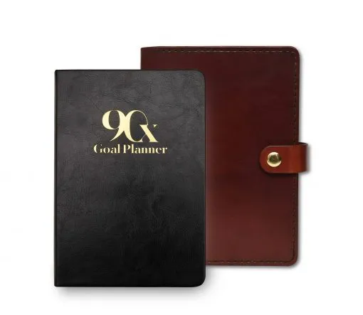 Brown Leather Cover for 90X® Goal Planner