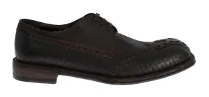 Brown Python Snakeskin Kangaroo Shoes