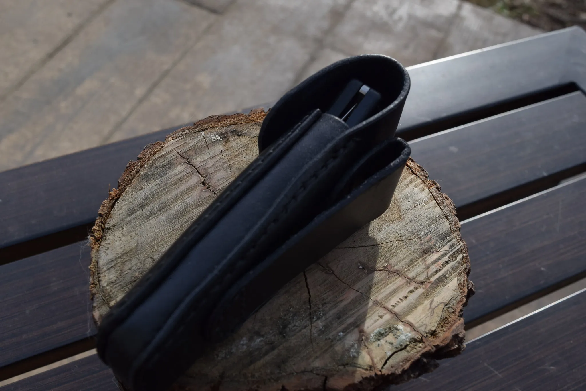 Buck knife leather belt case