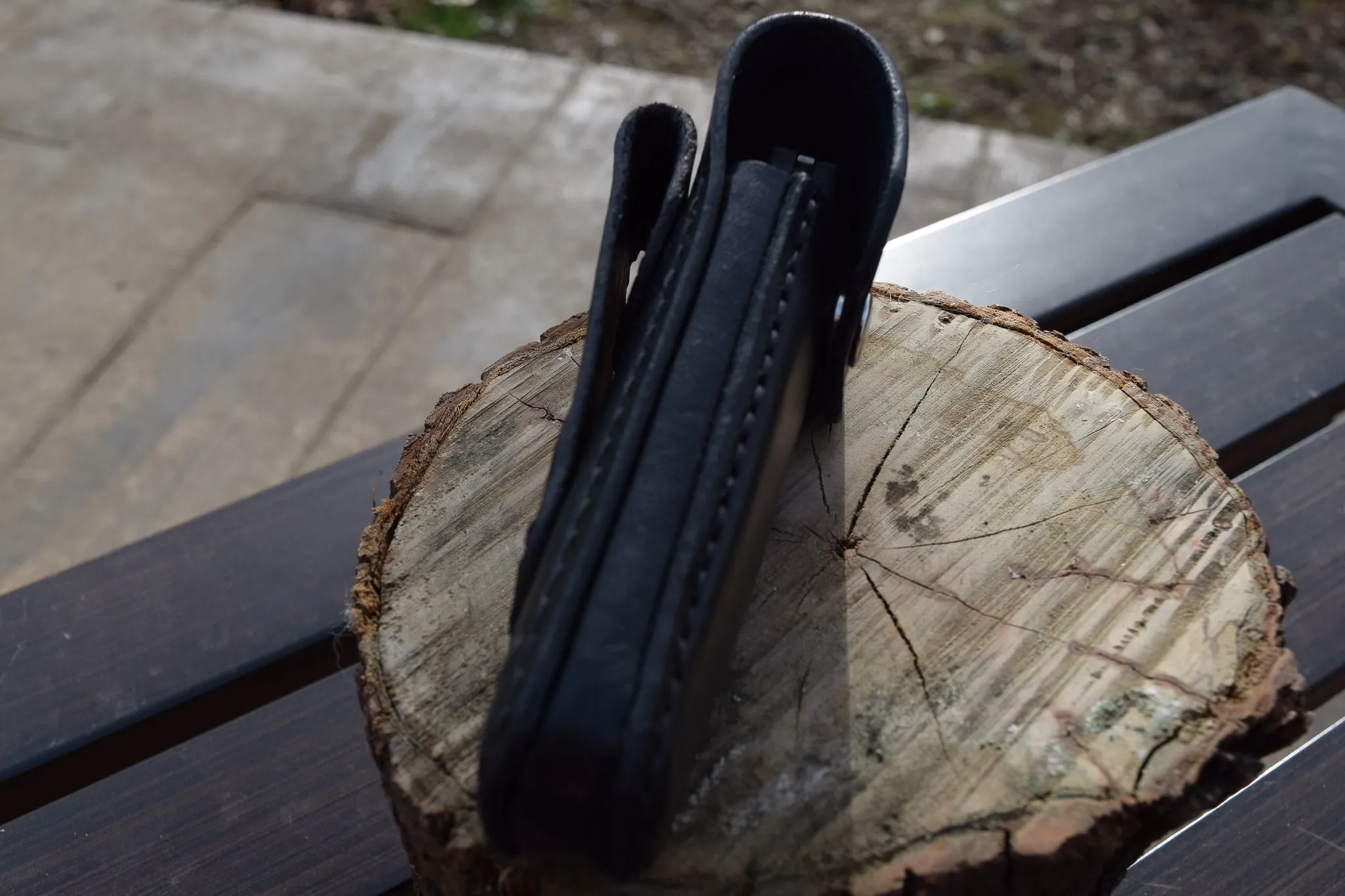 Buck knife leather belt case