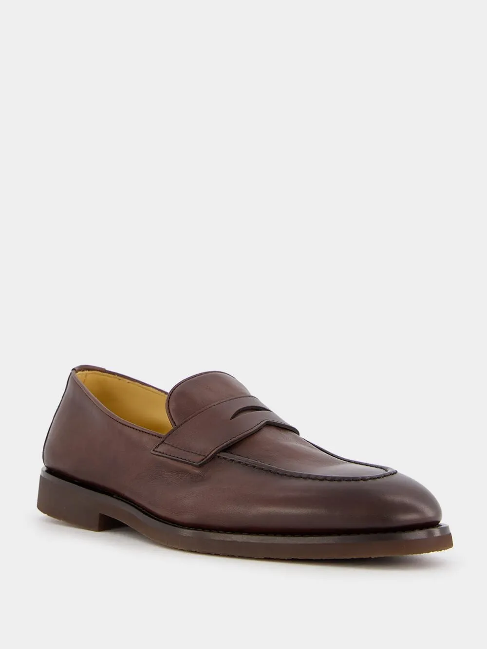 Buffed Calfskin Penny Loafers
