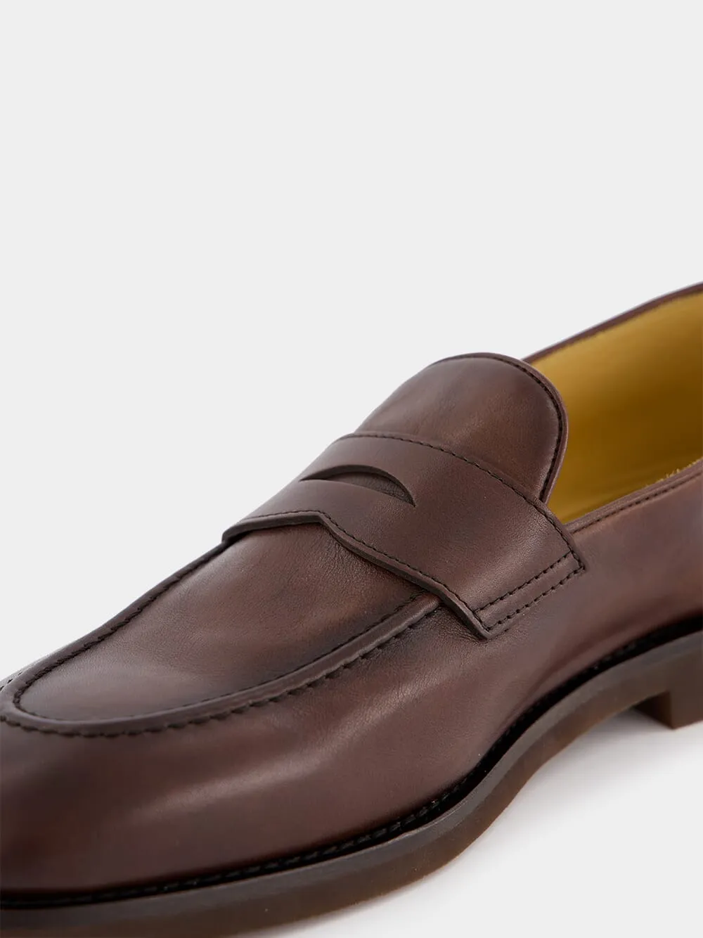 Buffed Calfskin Penny Loafers