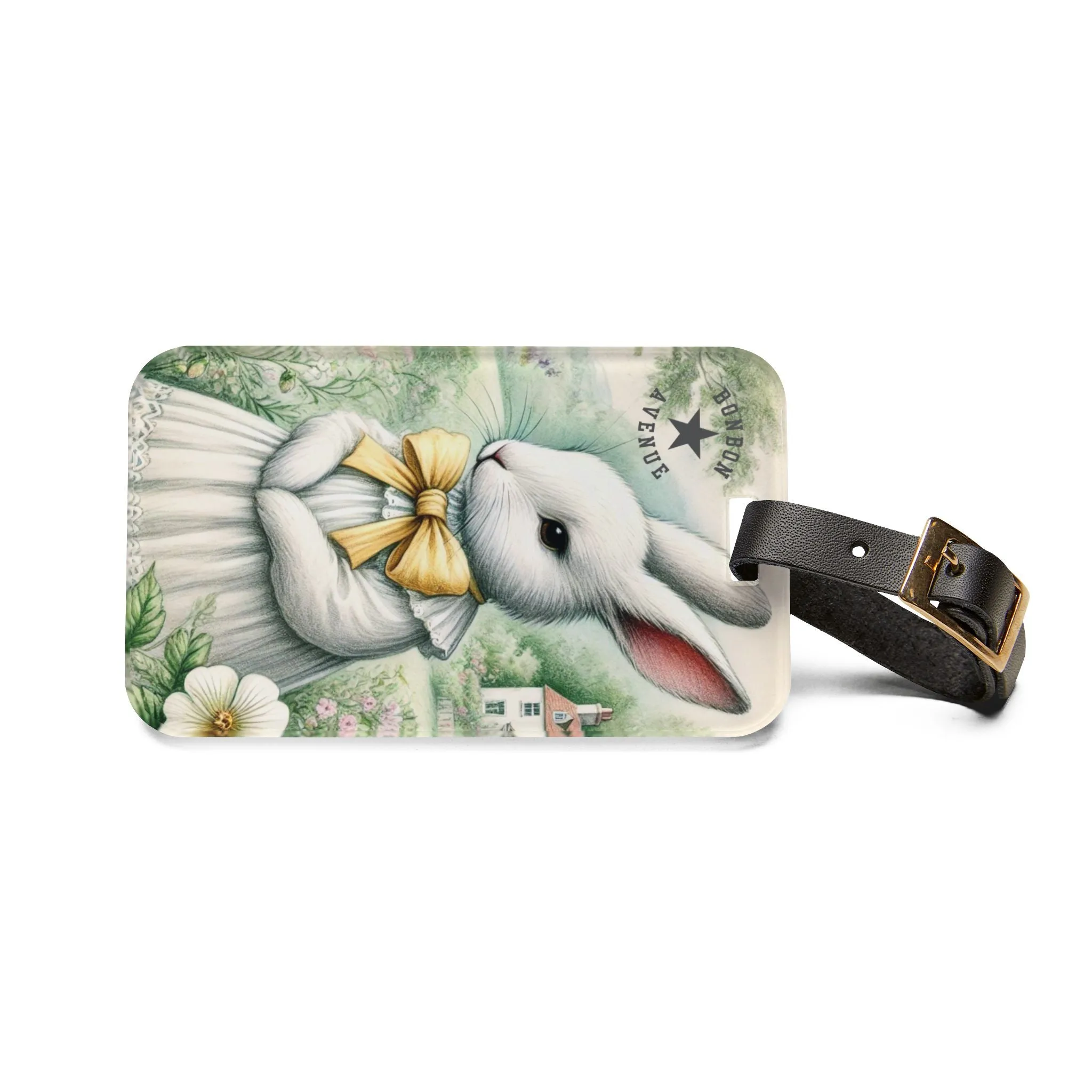 Bunny's Countryside Charm Luggage Tag by Bonbon Avenue"