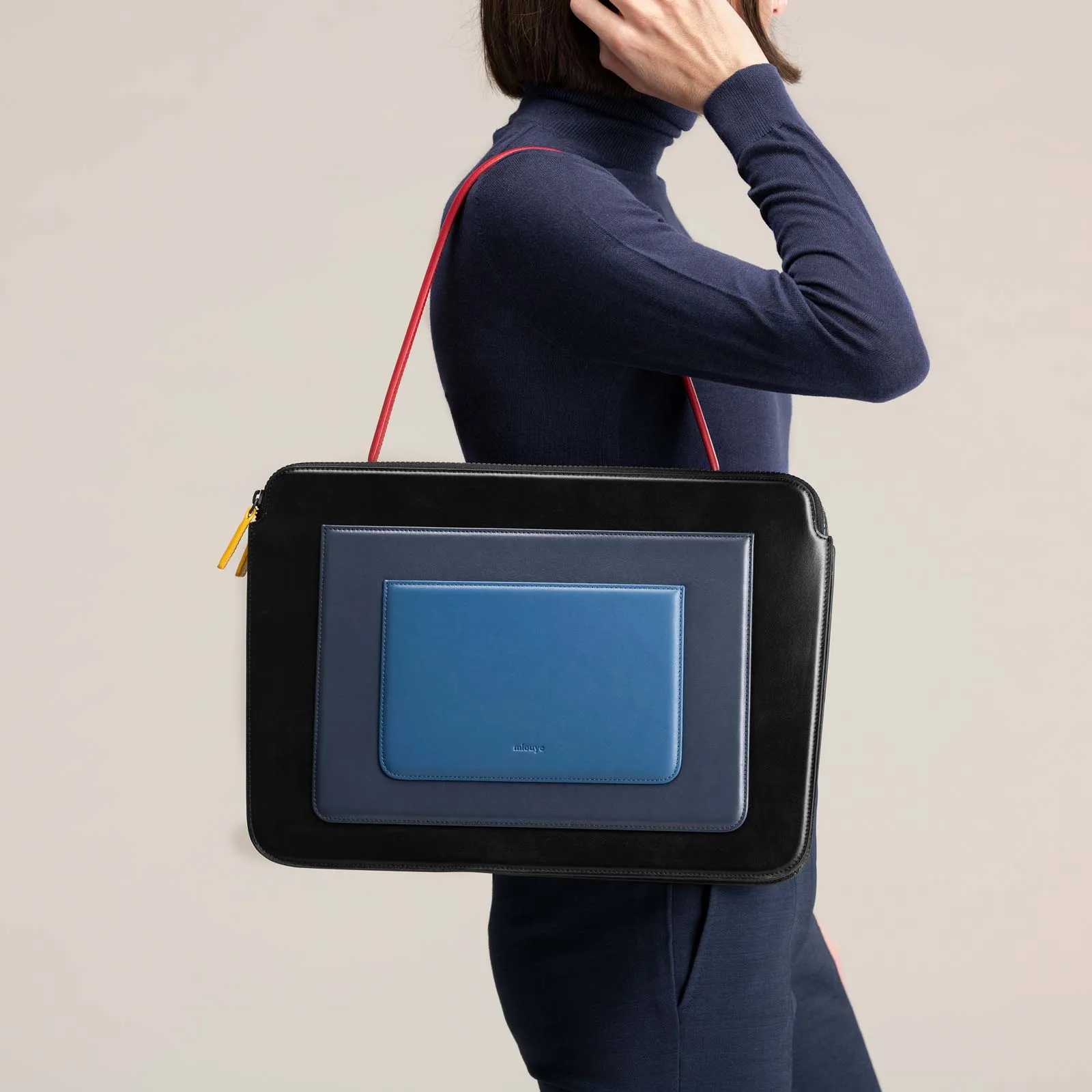 Business Bag - Black & Blue