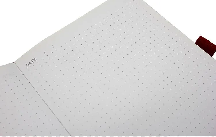 Business Notebook With Pu Leather Cover And Coloured Elastic Band Closure