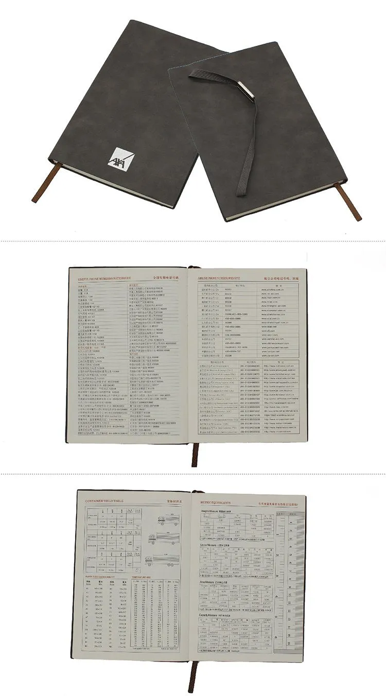 Business Paperback Notebook With Imitation Leather Cover