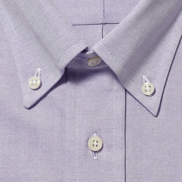 Button Down Pinpoint Lavender - Classic