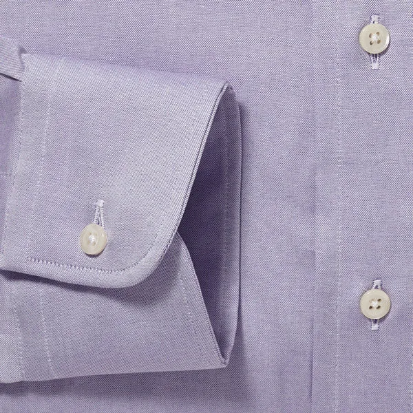 Button Down Pinpoint Lavender - Classic