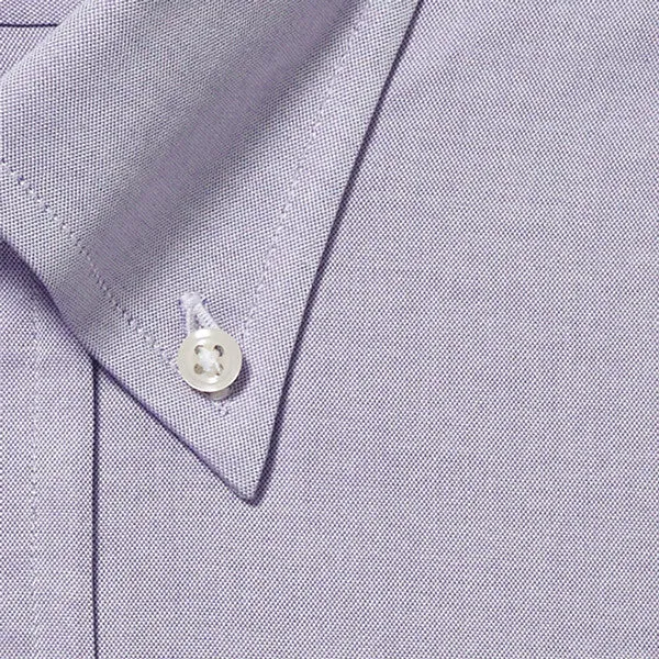 Button Down Pinpoint Lavender - Classic