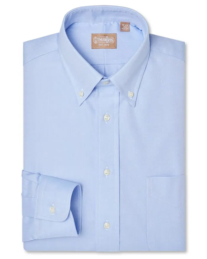 Button Down Royal Oxford Blue - Classic