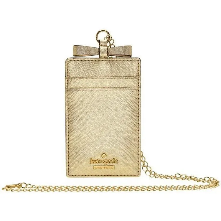 Cameron Street Lanyard Gold Cardholder