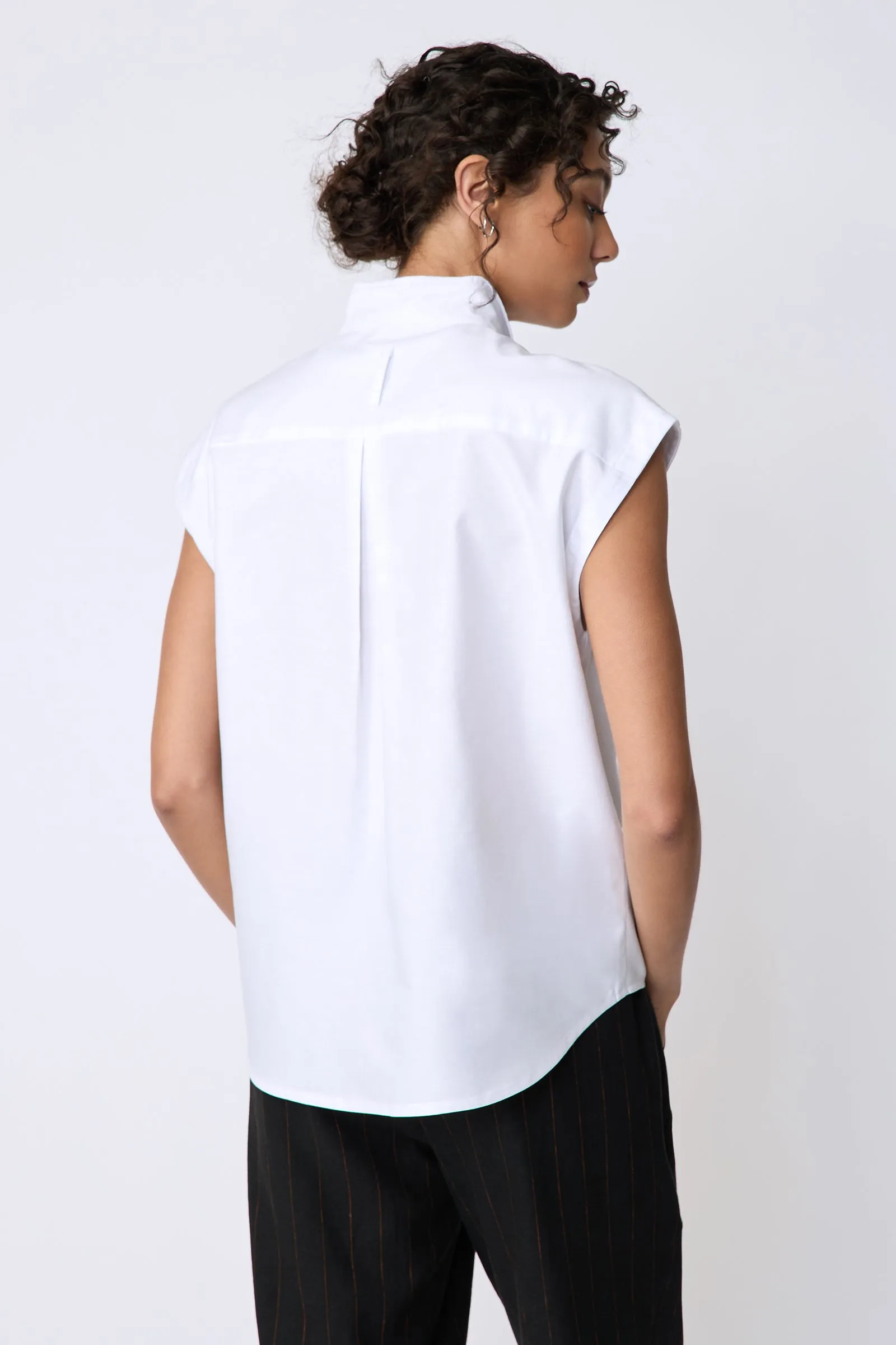 Candice DC Shirt in White Oxford