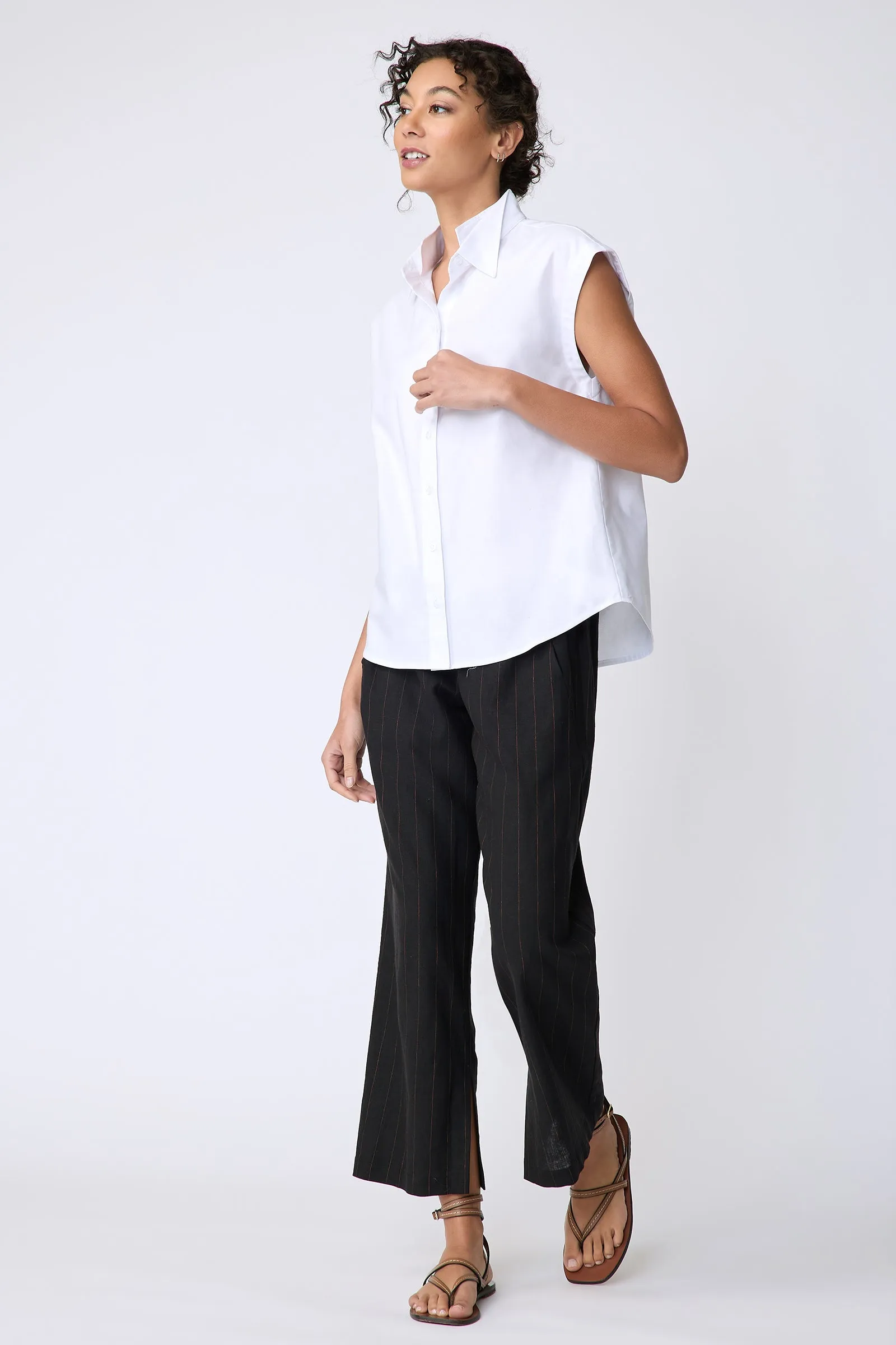 Candice DC Shirt in White Oxford