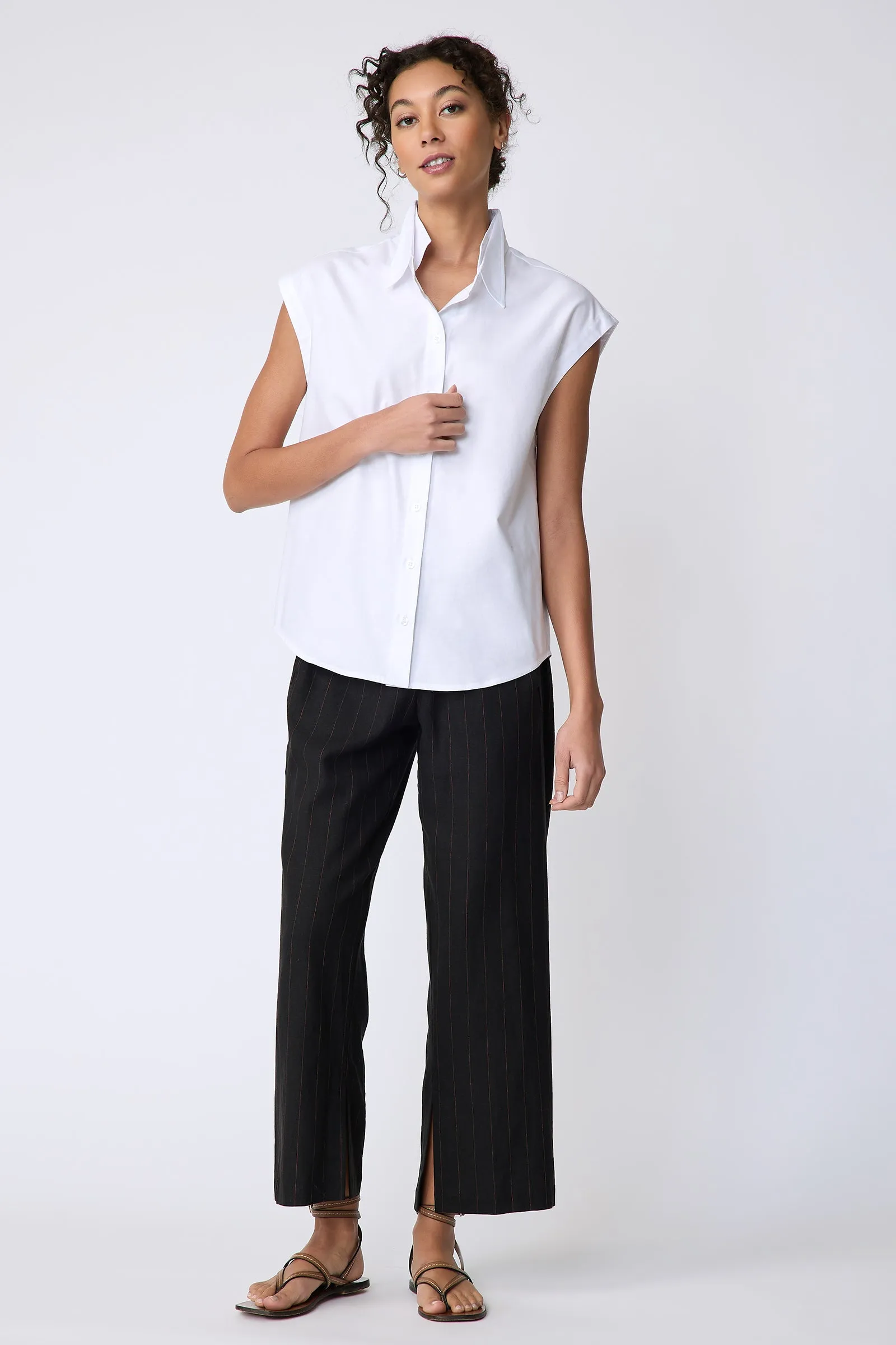 Candice DC Shirt in White Oxford