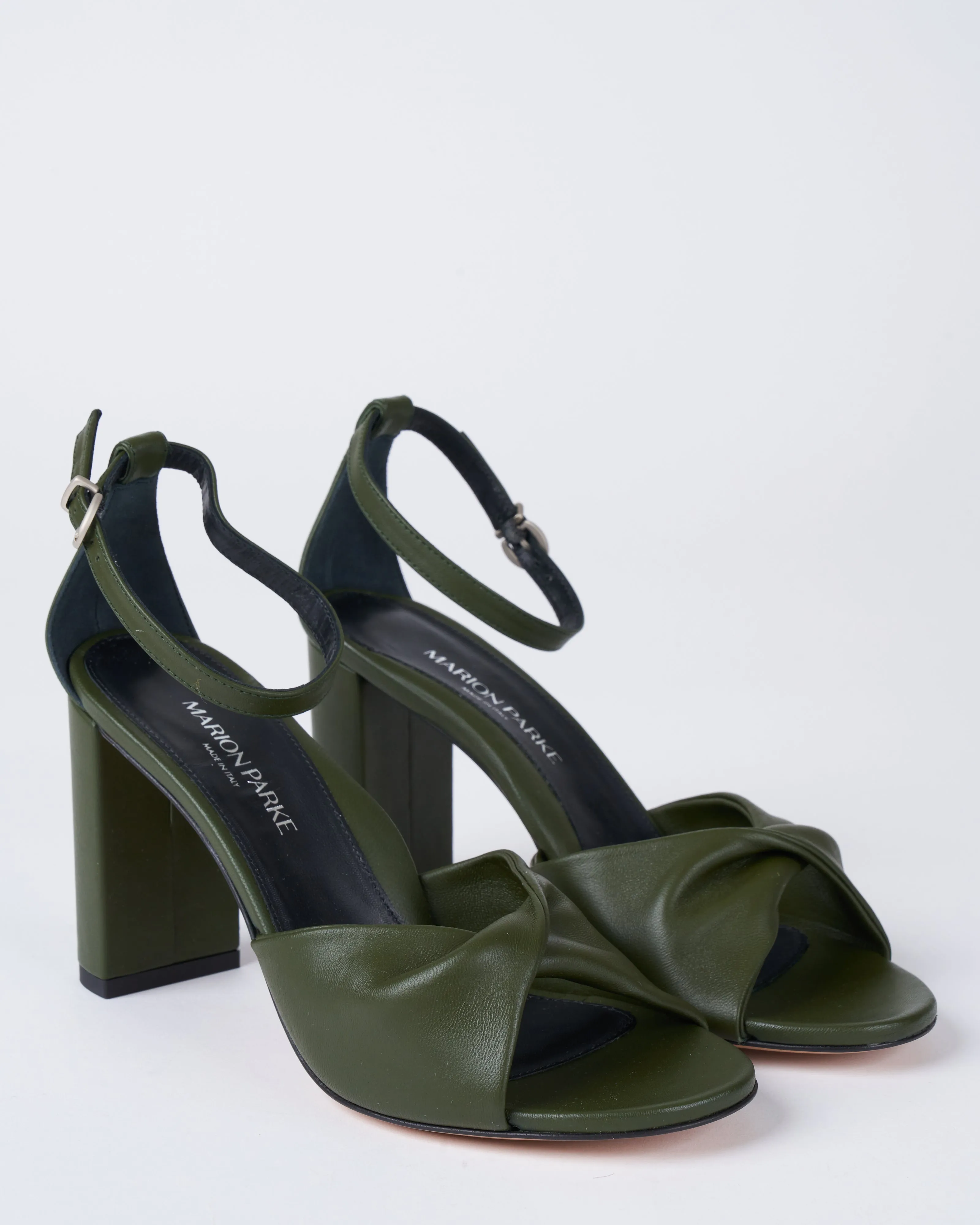 carrie 85 block heel sandal - moss