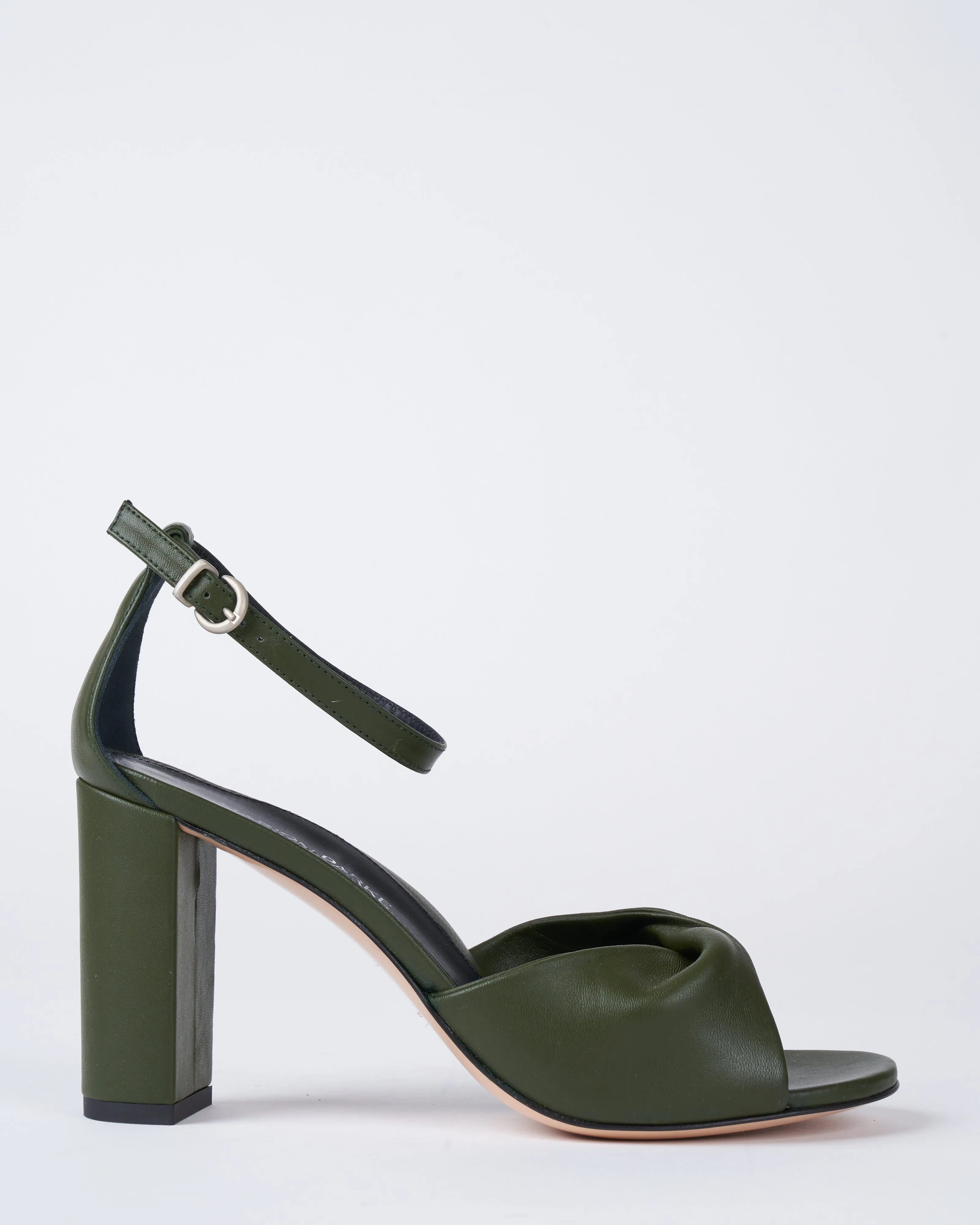 carrie 85 block heel sandal - moss