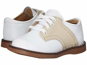 CHEER WHITE AND ECRU CLASSIC SADDLE OXFORD SHOE